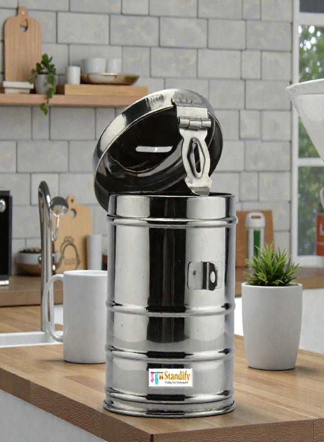 Standify® 1500ML Big Money Bank_A Stainless Steel Money Box Heavy Duty Bachat Gulak for Kids & Adults Unbreakable Piggy Bank. - Image 3